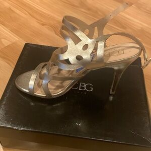 BCBG PARIS Gold Heels Size 9.5